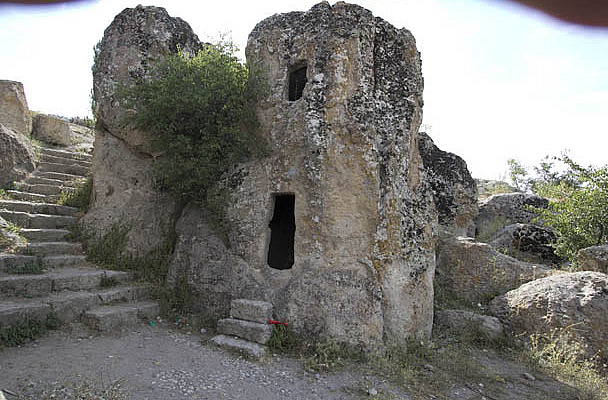 Rock-Cut House with Two Floors