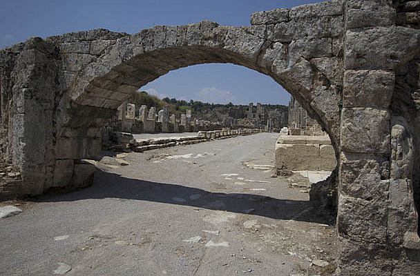 Archway Along East-West Colonnaded Street
