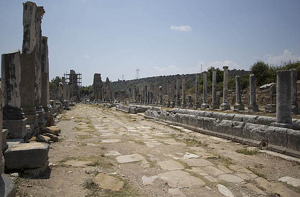 Looking South Along North-South Street
